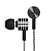 Headphones,In-Ear earbuds,with Mic Stereo & Volume Control Noise-isolating Earphones headsets for iPhone 6 6 Plus,iPod,iPad Air,Samsung S6 S5,HTC,LG G4 G3,Android Smartphones,MP3 Players (Black1)