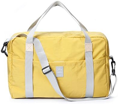 Duffle Travel Sport Bag - Ultra Light Waterproof Holdall Travel shoulder Carrying Bag - Large Capacity Organizer Foldable Bag for Gym, Shopping, Camping