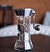 Handground Precision Manual Coffee Grinder: Conical Ceramic Burr Mill - Brushed Nickel