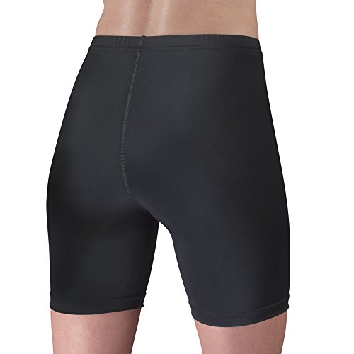 Women's Spandex Exercise Compression Workout Shorts Black XLarge