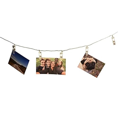 Amazlab T2C LED Photo Clips String Lights, 16 Photo Clips, 4,5 Meter/15 Feet, Warm White, Battery Powered Perfect for Hanging Pictures, Notes, Artwork Tools & Home Improvement, Lighting & Ceiling Fans, Outdoor Lighting, String Lights