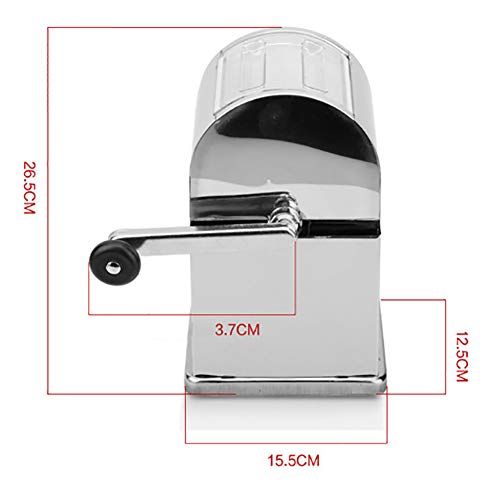 ALY Quadrat Eiscrusher Maschine Eiszerkleinerer Ideal Für Softdrinks Cocktails Oder Kalte 26.5 X 15.5Cm – Bild 8