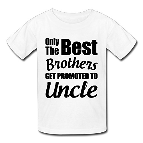 Little Boys Girls Only The Best Brothers Get Promoted To Uncle Clothes Summer Short-Sleeve Cotton T-shirt Tops Outfits