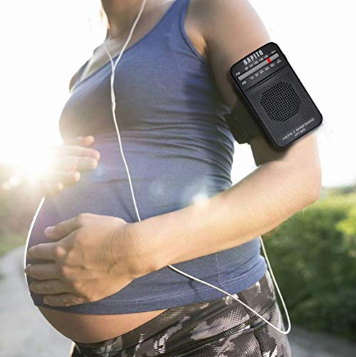 Portable Pocket Transistor Radio Battery Operated AM/FM Radio - Best Reception, Longest Lasting, Built-in Speaker and Mono Headphone Socket for Walking Hiking Camping (Black) - Thumbnail 6