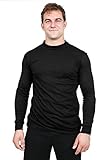 Utopia Wear Men's Cotton Blend Interlock Mock Turtleneck