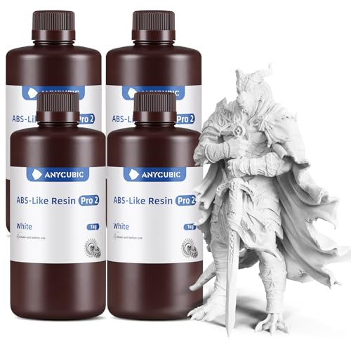 ANYCUBIC ABS-Like Resin Pro 2, Weiß, 1kg, 4pcs