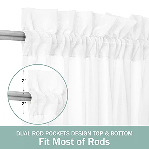 HOMEIDEAS Side Door Curtains for Small Window, Side Door Window