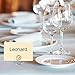 Hestya 54 Pieces Table Name Number Holder 36 Pieces Round Stand Holders and 18 Pieces Ring Stand Holders for Dinner Home Party Wedding Birthday Restaurants Decoration, Silver