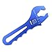 SYKRSS An Fitting Wrench 3AN-16AN Adjustable Wrench Aluminum Lightweight Spanner Tools for An Hose Fitting Adapter End Blue