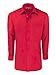 Men's Dress Shirt, Tie & Hanky Set-Red 2XL (18-18.5) Neck 34/35 Sleeve