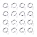 Mini Lights Battery Operated, Adecorty Fairy Lights Battery Powered Firefly Lights 16 Pack 7.2ft 20 LED String Lights Cool White Battery Fairy Light for Wedding Centerpieces Christmas Table Decoration