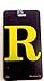 Initial Luggage Tag Letter R Personalized ID Tag