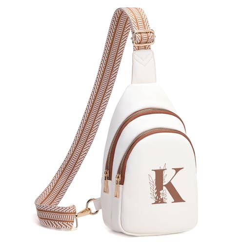 Viverte Crossbody Bags for Women Initial Sling Bag Cross Body Fanny Packs Personalized Gifts for Mom Women Wife