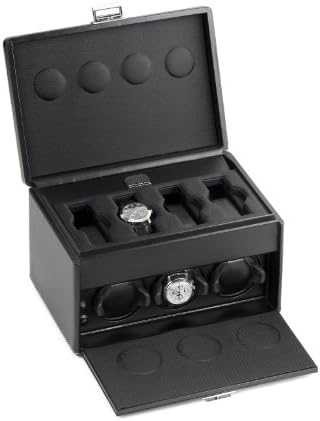 Scatola del Tempo 7RT Leather 3 Watch Winder w/ 4 Watch Storage