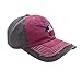 Jade Texas Longhorn Pink Distressed Baseball Cap/Hat 100% Cotton