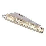 8cm Retro Keyring Pocket Tactical Folding Folder Small Knife Brass Keychain