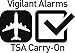 Vigilant Hands Free Personal Alarm, 130dB Wrist Alarm Personal Protection Emergency Alarm for Runner, Jogger, Walker, Biker, Student and Outdoor Enthusiast (PPS-WA20)