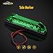 Partsam 4x Boat Navigation LED Light Rred & Green Waterproof Marine Yacht Kayak Sailboat Utility Strip Bar 12V DC