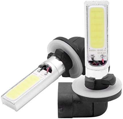 2x 10W Xenon White 6000K 881 862 893 H27W 2 COB LED DRL Fog Driving Light Lamp Bulb For Buick Cadillac Chevrolet Jeep