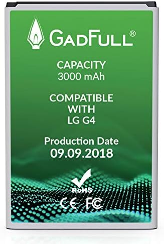 GadFull Battery Compatible with LG G4 | 2018 Production Date | Corresponds to The Original BL-51YF | Compatible with LG G4 | G4 Dual Sim | G4 Stylus | H815 | H818P | H635