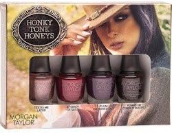 New Morgan Taylor Urban Cowgirl Mini 4 Pack Nail Polish Lacquer Collection 5mL