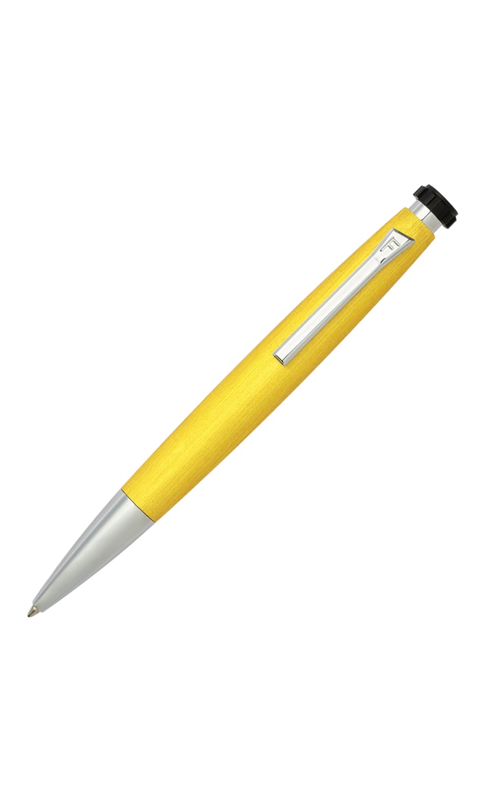 Festina Office Chronbike Rainbow Collection Ballpoint Pen with Silver Accents Yellow Ink Body Made of Brass and Aluminium with Push Mechanism FSC1744S