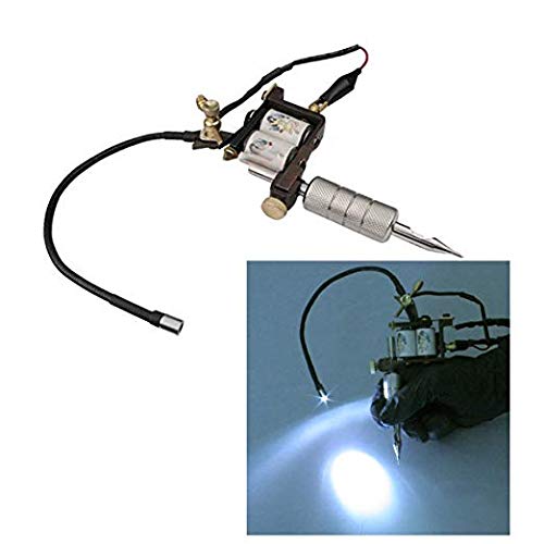 Tattoo LED Light - Jconly 2Pcs Adjustable Tattoo LED Light for Tattoo Machine Mounted Flashlight Supply Power Accessories, Tattoo Supplies, Tattoo Accessories