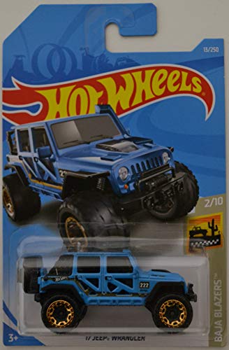 Hot Wheels 2019 Baja Blazers '17 Jeep Wrangler 13/250, Blue