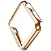 Apple Watch Case, for Series 1 ZOEKO 38mm/42mm Super Thin PC Plated Cover Case Slim Premium Super/Exact Fit/Plastic Cover Snap On Hard Protective Case for Apple iWatch 2015(PC Case Rose Gold 42mm)
