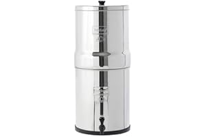 Big Berkey Gravity-Fed Stainless Steel Countertop Water Filter System 2.25 Gallon with 2 Authentic Black Berkey Elements BB9-2 Filters