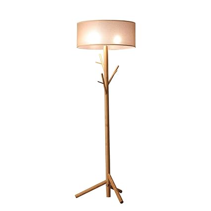 Amazon Com Led Floor Lamp Standing Solid Wood Creative