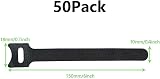 Oksdown Cable Tie Reusable Black 50 Pack Adjustable Releasable 150mm view 3
