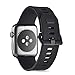 Goton Sport Watch Band Apple Watch Series 4 3 2 1, Soft Silicone Watch Straps Compatible Apple Watch Sport Bands Men Women Double Buckles (Black, 42mm / 44mm)