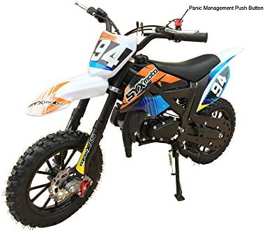 2019 SYX Kids Dirt Bike, Mini-Motorcycle, 50cc 2-stroke, gas powered (Black)