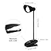 Led Clip Reading Light, OCOOPA Daylight LED Reading Lamp -3 Brightness, USB Rechargeable, Touch Switch Bedside Book Light with Good Eye Protection, Black