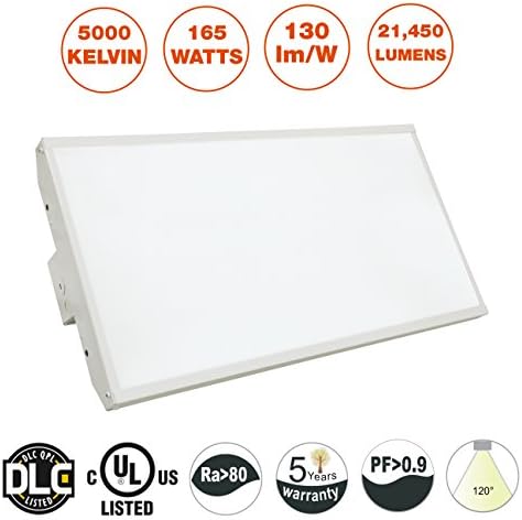 GoodBulb 2' LED Linear High Bay Lighting, AC100-227V, Dimmable, 5000K, DLC 4.0 Certified, Industrial Lighting Fixture - 165 Watts