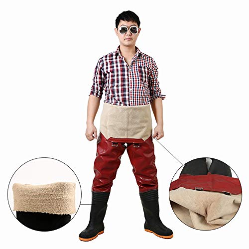 Lpinvin OS Wathose mit Stiefeln Nylon Wathose Angeln Wathosen for Männer mit Boots-Gebrauch for Fliegenfischen 100… – Bild 3