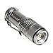 Securitying 3.5W 300 Lumens Mini XPE Q5 Zoomable LED Flashlight Adjustable Focus Portable LED Light Lamp Flashlight Torch - Silver