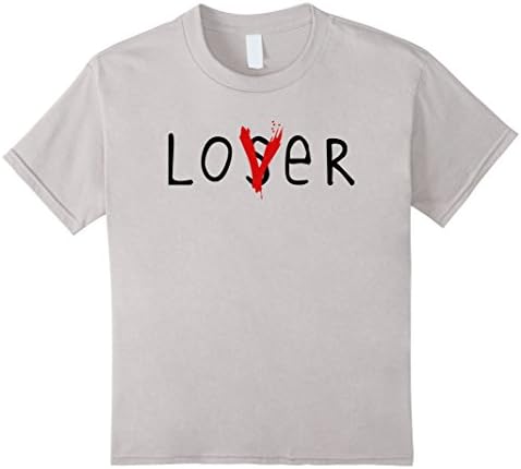 Kids Lover Loser TShirt - Halloween Tee - Horror Club 12 Silver