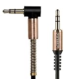 ICEELEC 3.5mm Male To Male Right Angle Auxiliary Cable for Phones,Car Stereos and Headphones (Black,4FT)