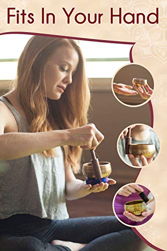 Tibetan Singing Bowl Set by Ohm Store — Meditation Sound Bowl Handcrafted in Nepal for Yoga, Chakra Healing, Mindfulness… - Image 6