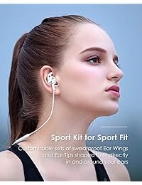 PALOVUE Lightning Headphones Magnetic Earbuds for Sports Workout MFi Certified Earphones with Mic Noise Cancelling Compatible iPhone 11 Pro Max iPhone X XS Max XR iPhone 8 P iPhone 7 P NeoFlow(Silver)