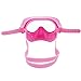 Kids/Children Snorkel Set, Swimming Goggles Semi-Dry Snorkel Equipment for Boys and Girls Junior Snorkeling Gear Age 5 Plus (Pink)