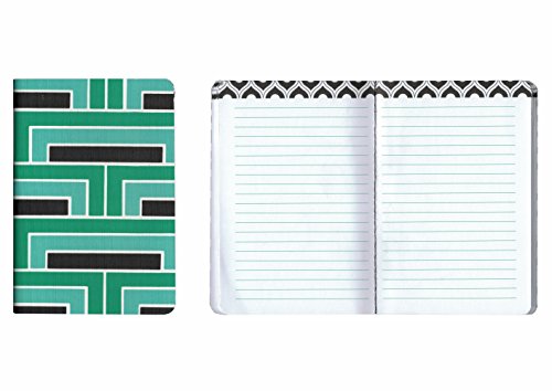 Set of 3 Florence Broadhurst Pocket Journals (Spot Floral) - 96 Lined Pages in each Notebook - 4.25" x 6.125" Notepad Size