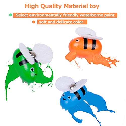 rolimate Toddler Fine Motor Skill Toy Magnet Game, Montessori Educational Wooden Toy, Clamp Bee & Beads to Hive Matching Game, Color Recognition Preschool Learning Toy, Gift for 3 4 5+ Years Boy Girl - Thumbnail 5