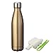 KING DO WAY Double Wall Vacuum Insulated Stainless Steel Water Bottle, 17 oz - Bronze Gold