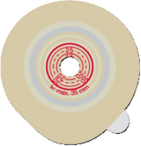 For Life GMBH Stomocur Clic Two-piece Cut-to-fit Floating Flange Base plate with 45mm Locking Ring 15mm to 35mm Stoma Opening, 110mm x 110mm (Box of 5 Each)