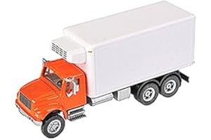 Walthers SceneMaster HO Scale Model International 4900 2-Axle Rfr Truckline, Orange/White