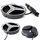 iJDMTOY (1) Xenon White LED Illuminated Base Only For Mercedes C E R ML GL GLK CLA CLS Class Front Grille (No Emblem Included)