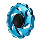 Figit Spinner Metal,Two Years, Tri-Spinner Fidget Hand Spinner Camouflage Multi-Color EDC Focus Toys (Blue)
